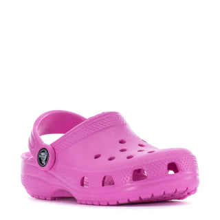 crocs below classic translucent shoes in white