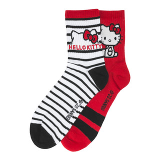 2 Pack Hello Kitty Mid Crew - Adult