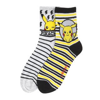 2 Pack Pokemon Ribbed Mid Crew  - Adult