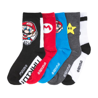 5 Pack Kids Super Mario Crew