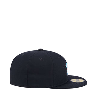 A BATHING APE® logo-patch knit beanie hat Blau