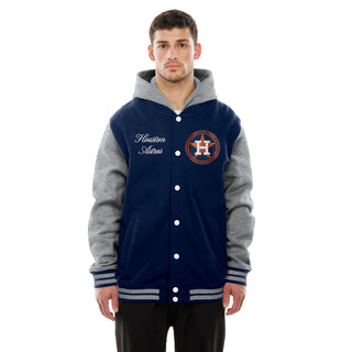 Astros Snap Front Fleece Jacket - Mens