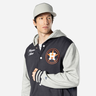 Astros Snap Front Fleece Jacket - Mens