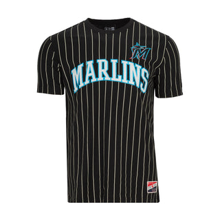 Marlins Chrome Pinstripe Tee - Mens