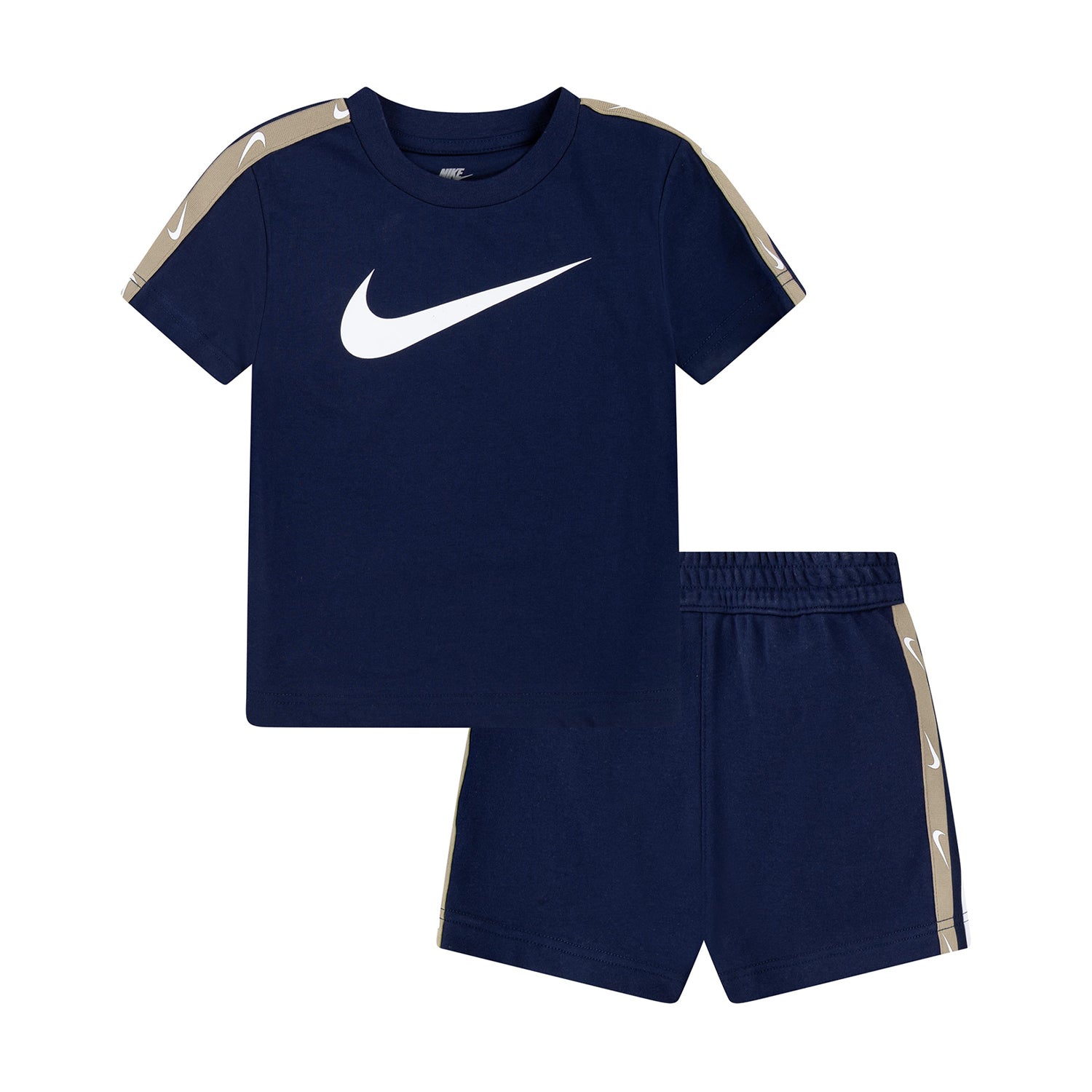 Nike Poly French Terry Short Set Kids 7 Midnight Navy WSS