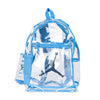 2pc Clear School Backpack With Pencil Case