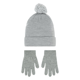 Youth Swoosh Pom Beanie & Glove Set