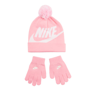 Youth Swoosh Pom Beanie & Glove Set