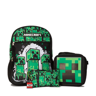 5 PC Minecraft Backpack Lunch Set