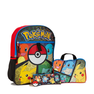 5 PC Pokemon Backpack Utility Case Set