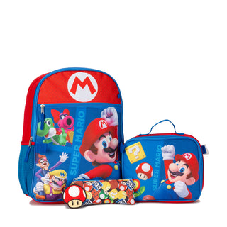 5 PC Super Mario Backpack Lunch Set