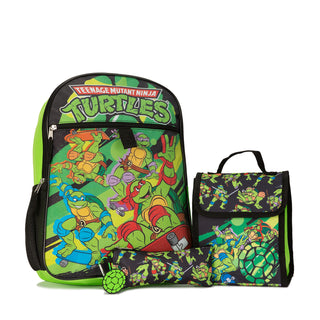 5 Pc Ninja Turtles Two Backpack Lunch Set