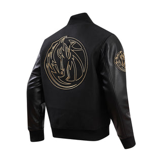 Marvericks Black Gold Varsity Jacket - Mens