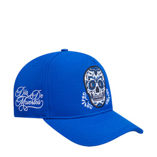 Mavericks Sugar Skull Wool Blend Pinch Front Snapback