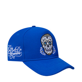 Warriors Sugar Skull Wool Blend Pinch Front Snapback