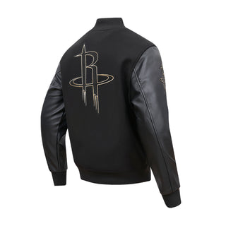 Rockets Black Gold Varsity Jacket - Mens