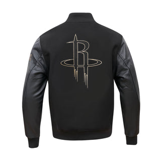 Rockets Black Gold Varsity Jacket - Mens