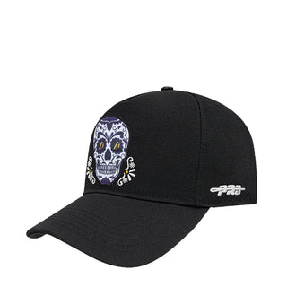 Lakers Sugar Skull Wool Blend Pinch Front Snapback