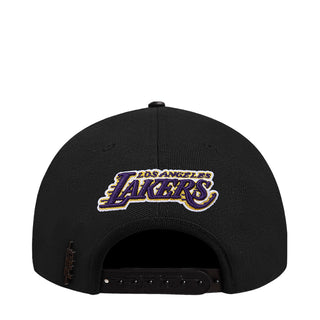 Lakers Sugar Skull Wool Blend Pinch Front Snapback