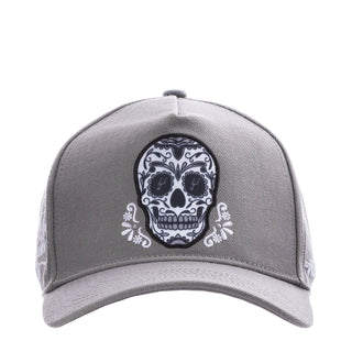 Spurs Sugar Skull Wool Blend Pinch Front Snapback