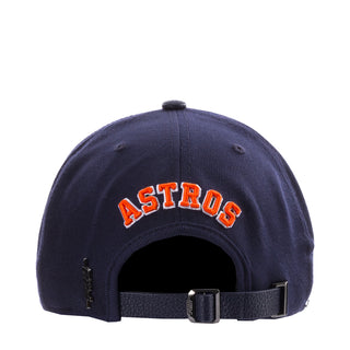 Astros Sugar Skull Wool Blend Pinch Front Strapback