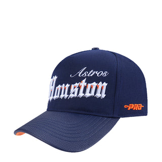 Astros Greetings Wool Blend Pro Pinch Strapback