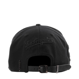 Dodgers Blackout Pinch Front Strapback