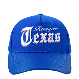 Rangers Greetings Wool Blend Pro Pinch Strapback